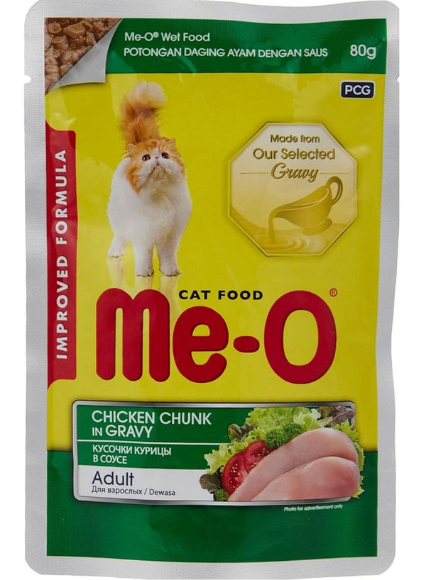 Me-O Chicken Chunks In Gravy Adult Cat Food