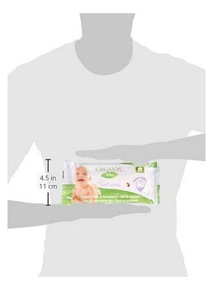 ORGANYC Moist Baby Wipes 60 Pcs - Premium Care