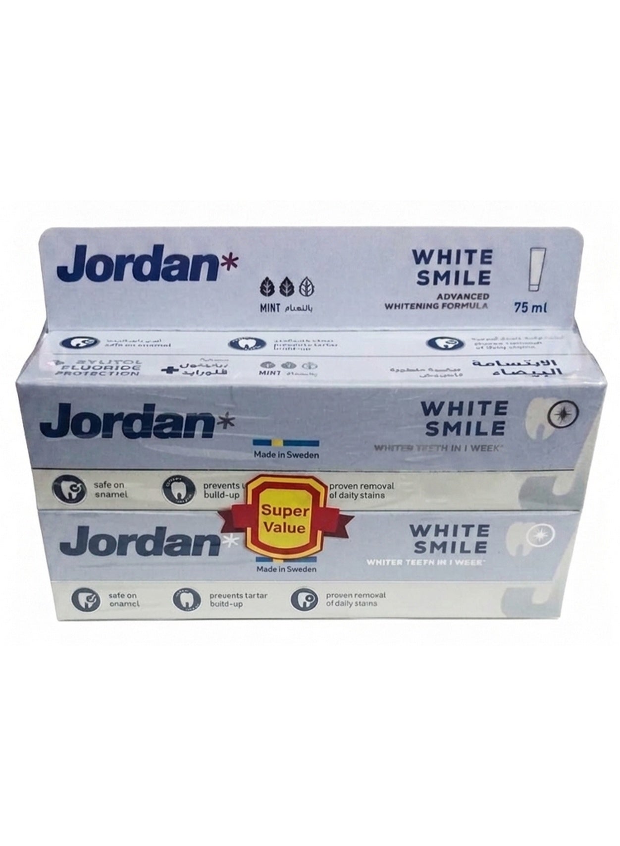 cool dry, dry place, every day, jordan, mint flavour, oral care, safe yes, smile toothpaste, smile toothpaste mint, stain removal, toothpaste mint, toothpaste mint flavour, two 75ml, white smile, white smile toothpaste