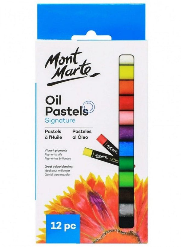 Mont Marte Signature Oil Pastels 12 Pieces Pack