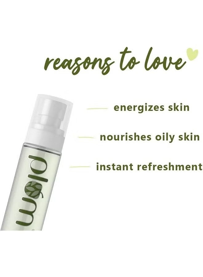 cool dry, day key, face mist, green tea, green tea revitalizing, mist net, non stick, plum, revitalizing face, revitalizing face mist, silicone, skincare, tea revitalizing, tea revitalizing face, vegan