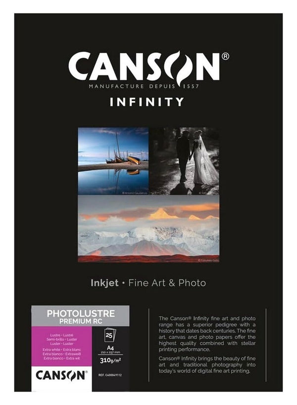 CANSION Infinity Photo Lustre Premium Rc A4 25 Sheets