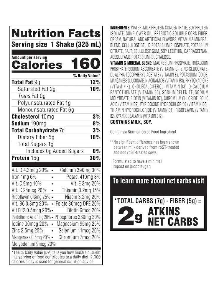 Atkins Creamy Vanilla Shake 325 ML