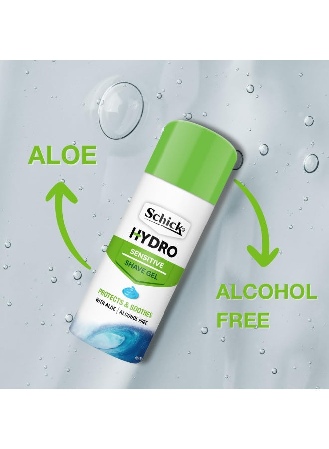 alcohol-free 70g, aloe protects, aloe protects softens, hydro sensitive, hydro sensitive shave, protects softens, protects softens soothes, schick, sensitive shave, sensitive shave gel, shave gel, softens soothes, softens soothes alcohol-free, soothes alc