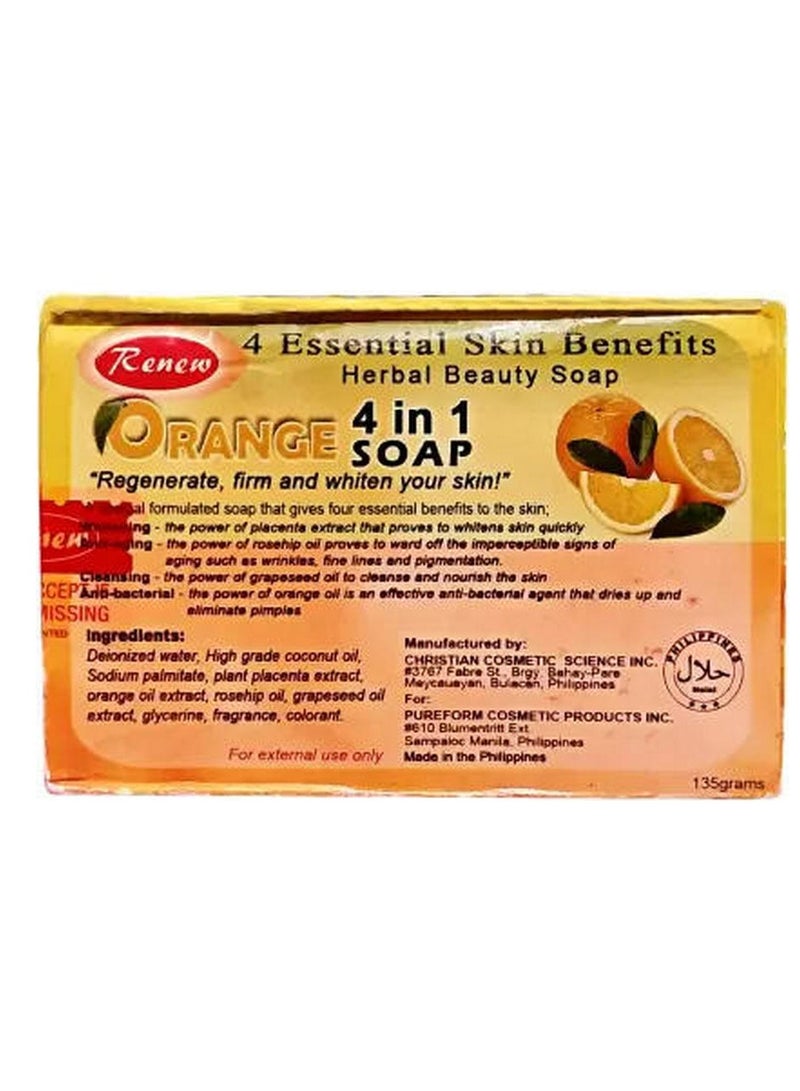 Renew Orange 4 In 1 Soap 135 G - Premium Skincare