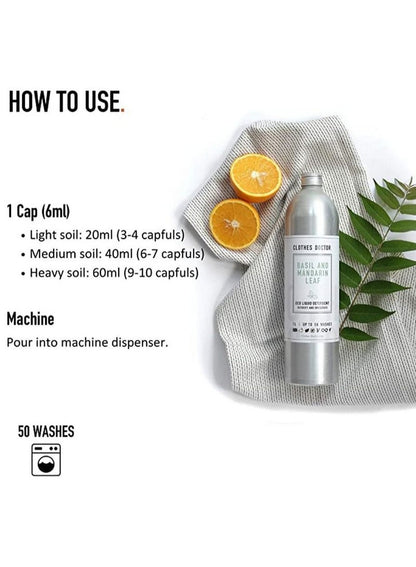 Clothes Doctor Fabric Conditioner 1L - Basil & Mandarin