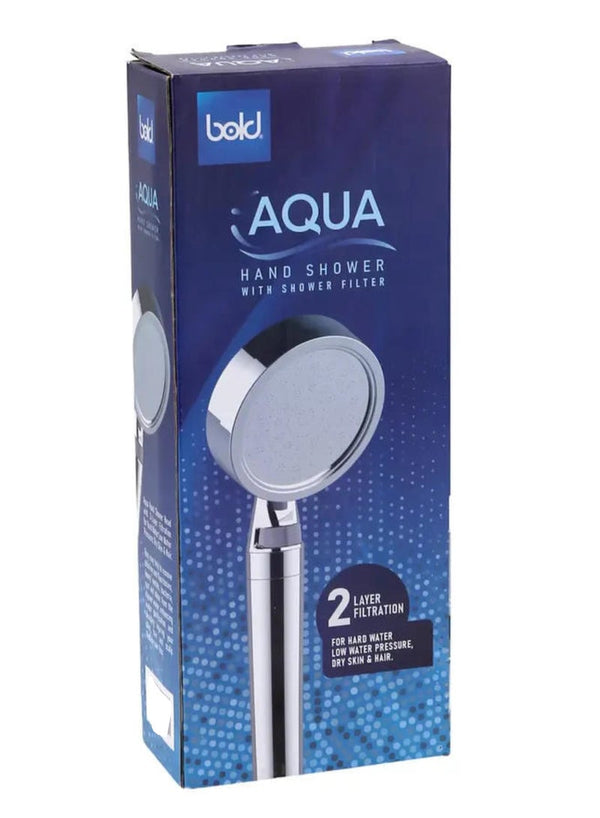 Bold Aqua Plastic Hand Shower Head - Premium Quality