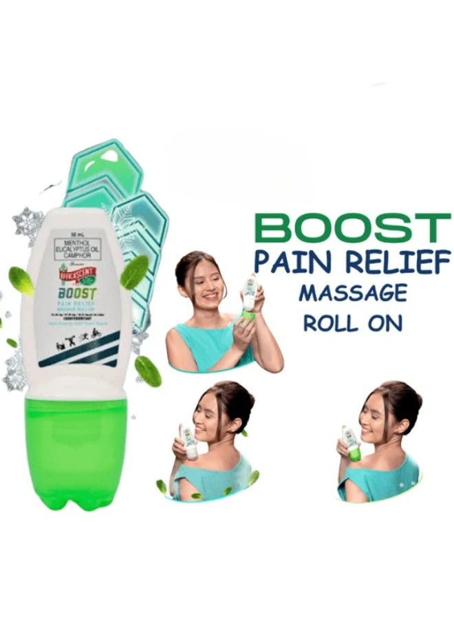 back pain, boost pain, boost pain relief, efficascent, get back, gym bag, knee pain, massage roll-on, natural ingredients, pain knee, pain neck, pain relief, pain relief massage, relief massage, relief massage roll-on