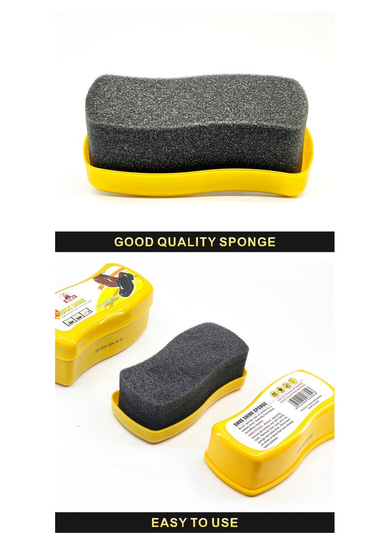 Biki Shoe Shine Sponge - Clean & Shine Easily