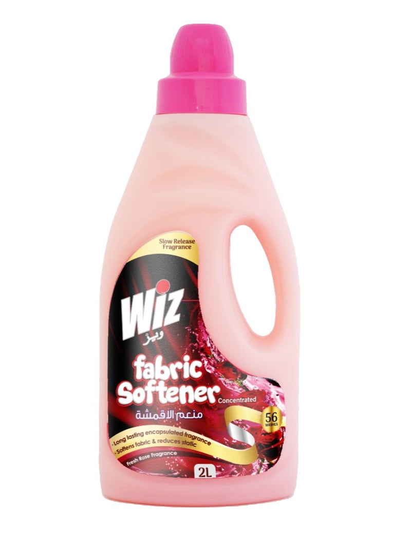 Wiz Fabric Softener Fresh Rose 2 Liter