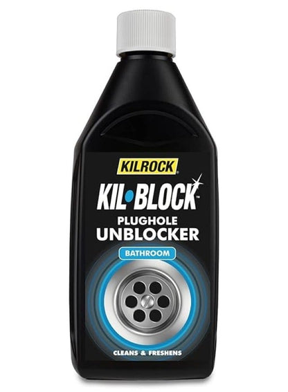 KILROCK Kilblock Bathroom Plughole Unblocker 500 ML