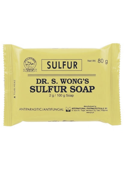 Dr. S. Wong's Sulfur Soap 80g Antiparasitic /  Antifungal
