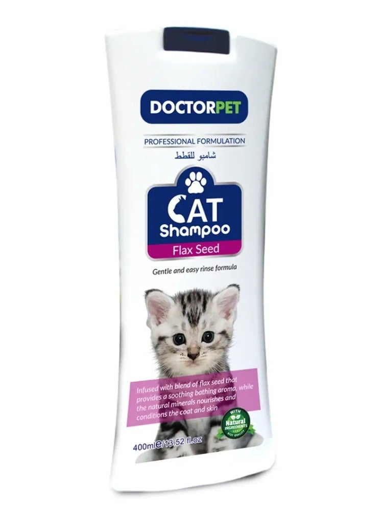 DoctorPet Flax Seed Cat Shampoo 400 ML