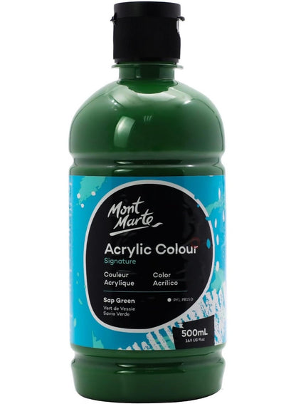 Mont Marte Acrylic Colour 500 ML Sap Green