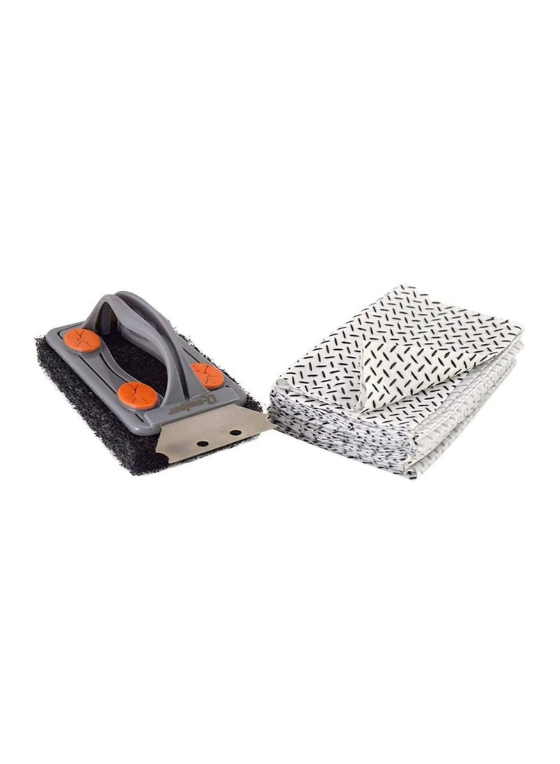 Premium Bristle-Free Grill Cleaner Set by PROUD GRILL