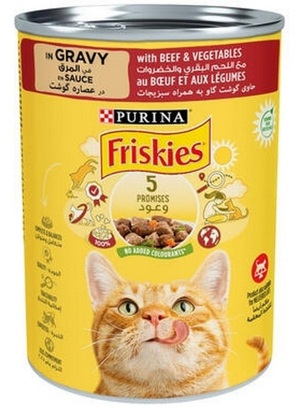Purina Friskies Beef and Vegetables Wet Cat Food