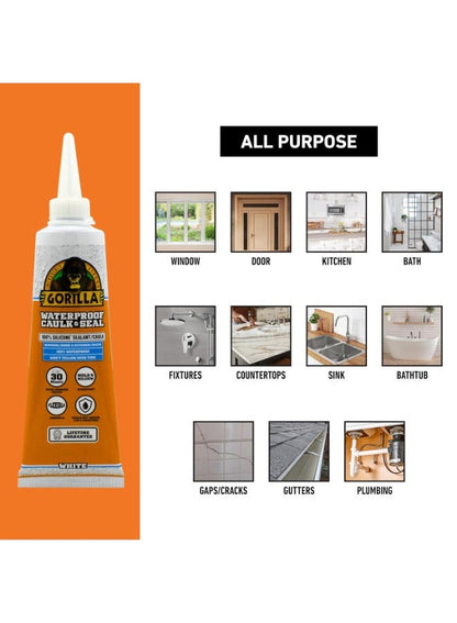 Gorilla Silicone Sealant White 83 ML