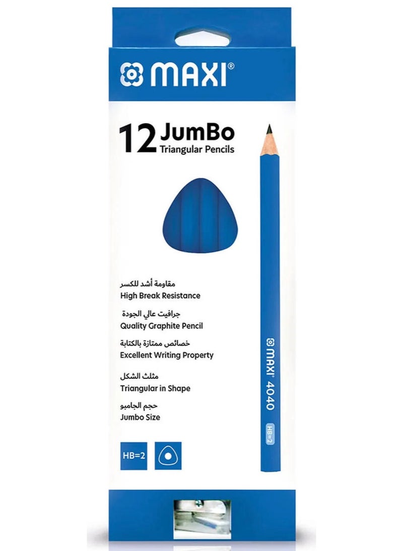 Maxi Jumbo Tri Graphite Pencil HB - Set of 12