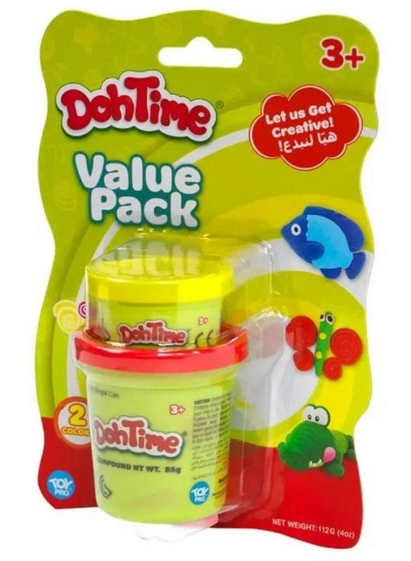 DOH TIME Value Pack Dough Can for Creative Play