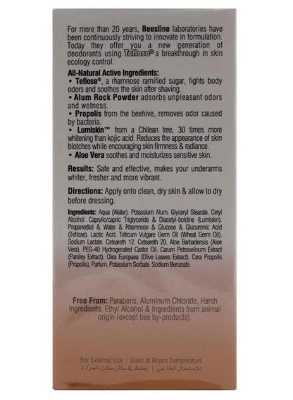 Beesline 4 In 1 Natural Whitening Deo Roll On