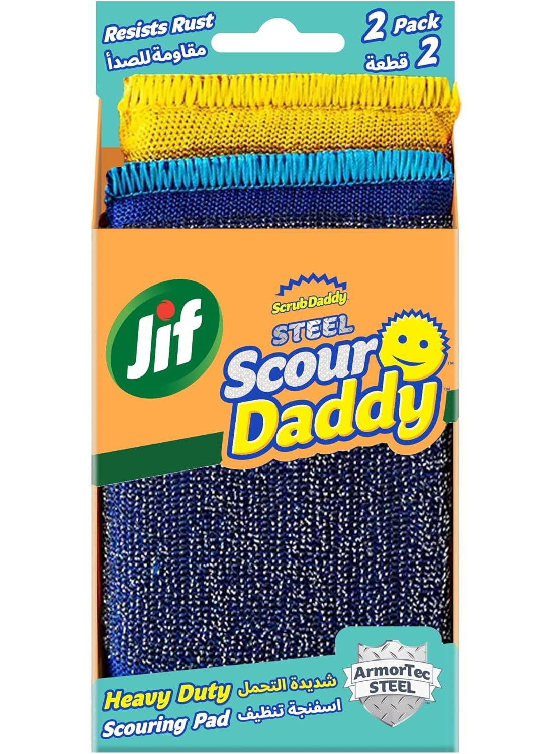 air dry, daddy heavy, daddy heavy duty, duty non, duty scouring, duty scouring pad, heavy duty, heavy duty scouring, jif, scour daddy, scour daddy heavy, scouring pad, stainless steel, steel scour, steel scour daddy