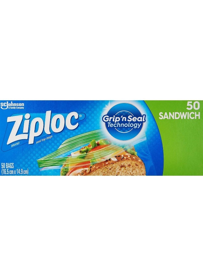 Ziploc 50 Piece Sandwich Bags - Clear