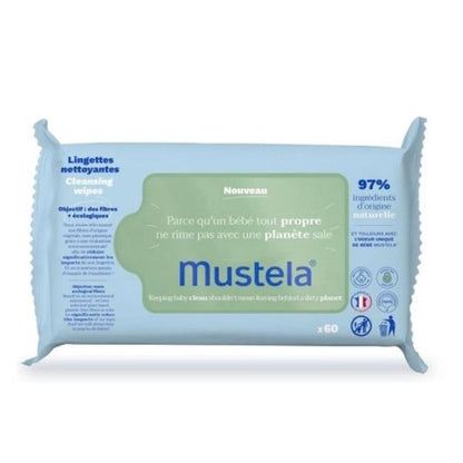 Mustela Cleansing Wipes x 60 for Babies
