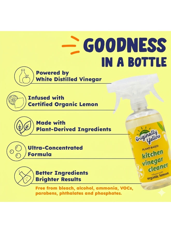 all purpose, based kitchen, based kitchen vinegar, cleaner infused, cool dry, dust soap, eyes keep, kitchen vinegar, kitchen vinegar cleaner, organic lemon, originally yellow, plant based, plant based kitchen, vinegar cleaner, vinegar cleaner infused