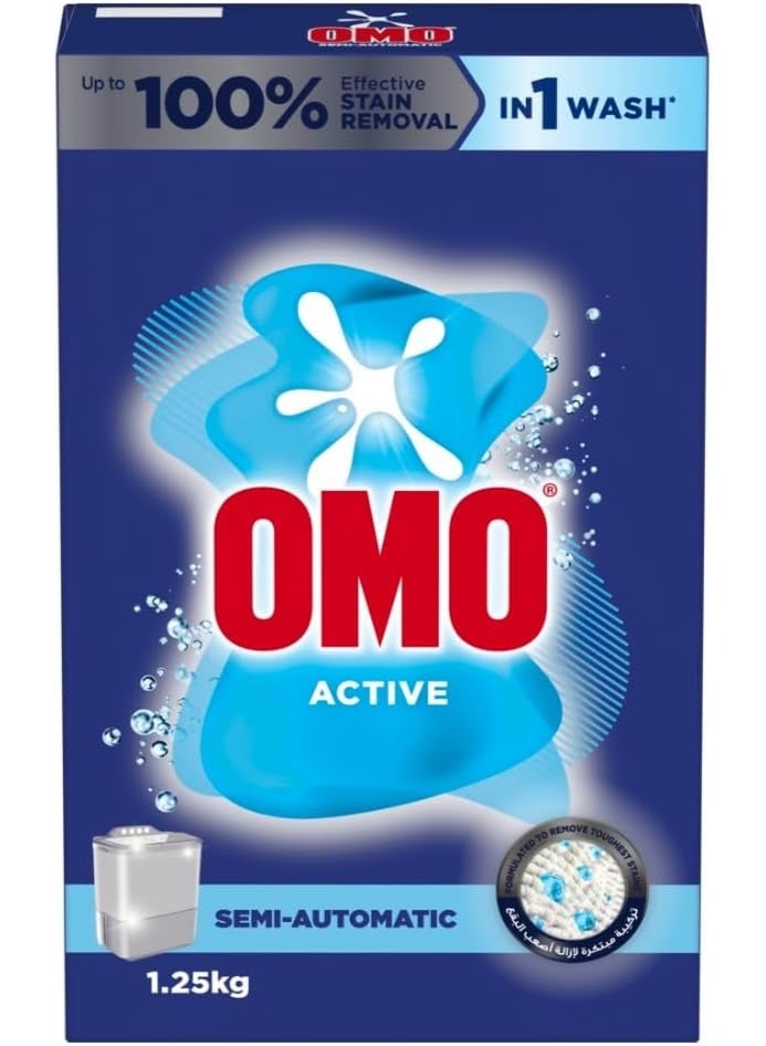 OMO Semi Automatic Powder Laundry Detergent 1.25 Kg