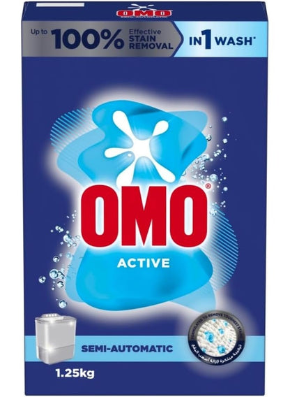 OMO Semi Automatic Powder Laundry Detergent 1.25 Kg