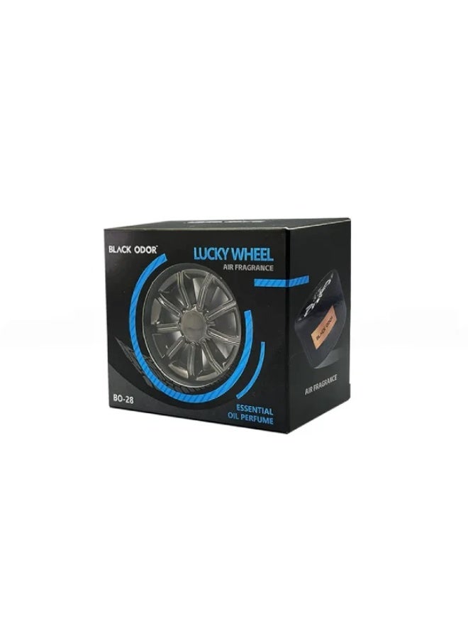 Lucky Wheel Car Air Freshener Blue - BLACK ODOR