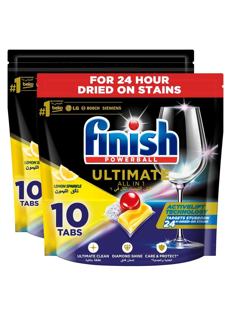 Finish Powerball Ultimate All In 1 Dishwasher Tabs