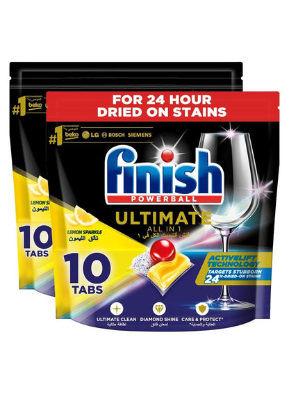 Finish Powerball Ultimate All In 1 Dishwasher Tabs