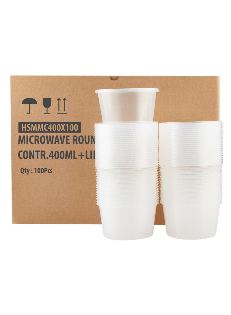 Hotpack Clear Microwave Container 450 ML 50 Sets