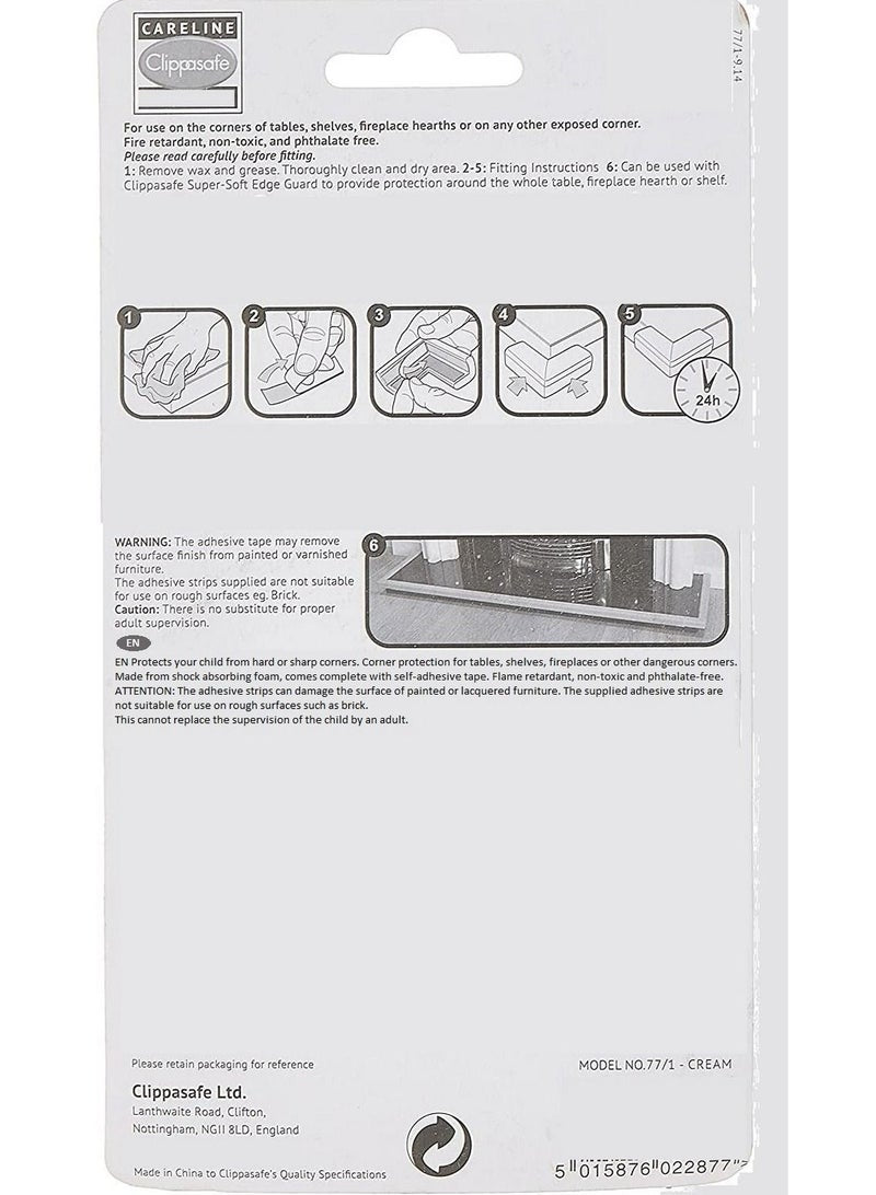 Clippasafe Baby/Kids Safety Corner Cushions 4 Pack