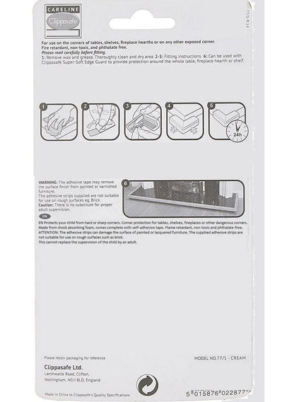 Clippasafe Baby/Kids Safety Corner Cushions 4 Pack