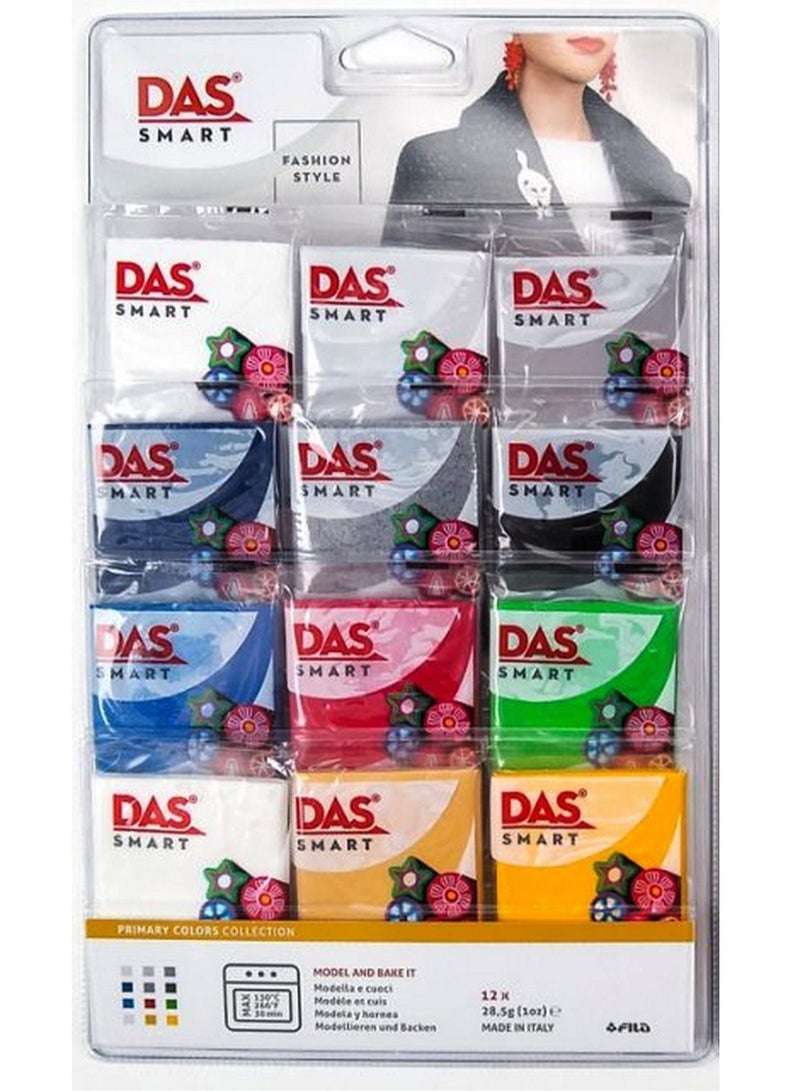 DAS Smart Polymer Clay Set 12 Pastel