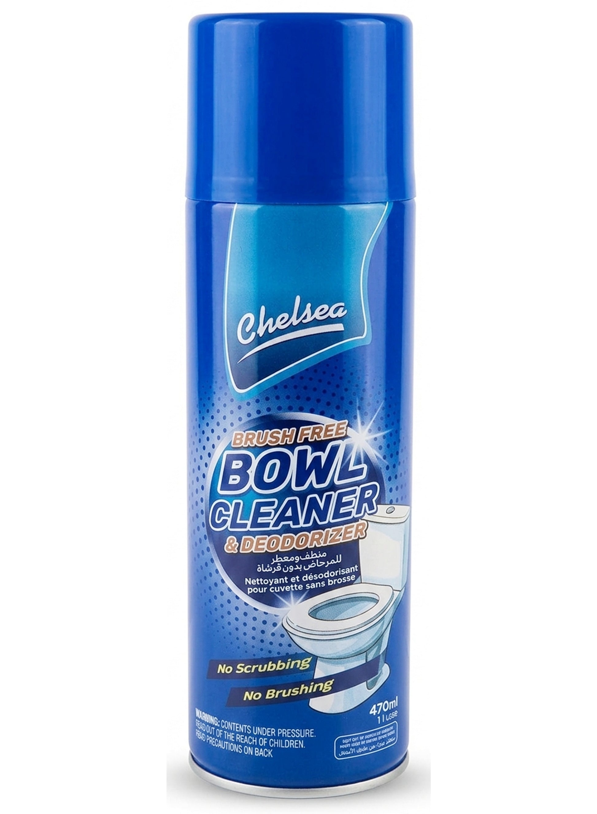 bowl cleaner, bowl cleaner deodorizer, brush free, brush free toilet, cfc free, chelsea, cleaner deodorizer, cool dry, dry place, free toilet, free toilet bowl, free yes, one hour, toilet bowl, toilet bowl cleaner