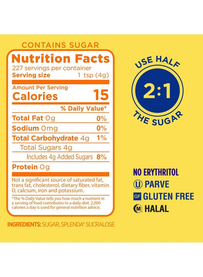 SPLENDA Low Calorie Sweetener for Baking 908 G