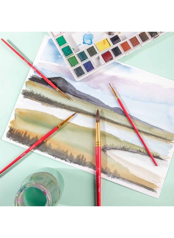 Mont Marte Watercolour Brushes Set 4Pc