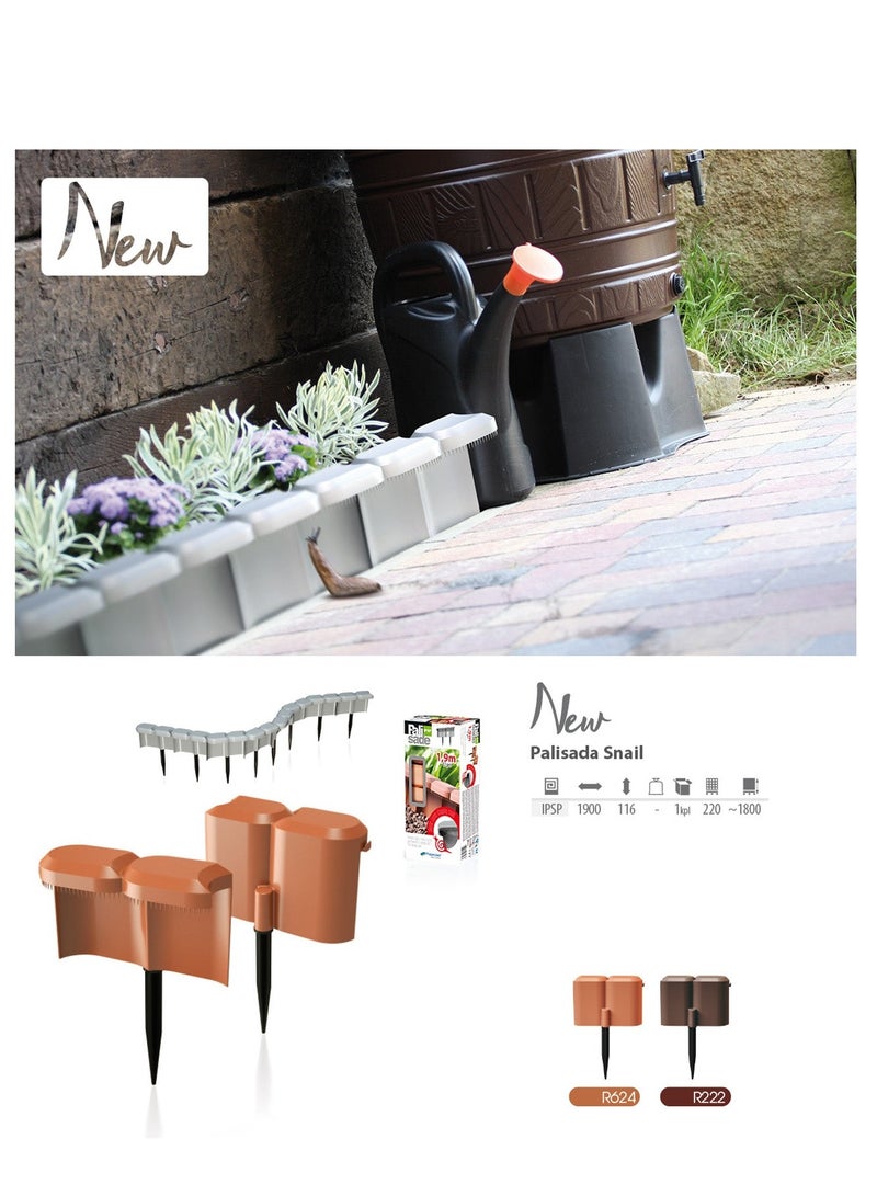 Prosperplast Garden Edging For Snails 1.9 M Brown