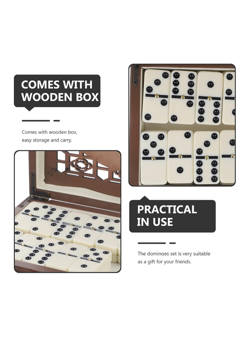 Dominoes Wooden Box Family Game - Dominoes