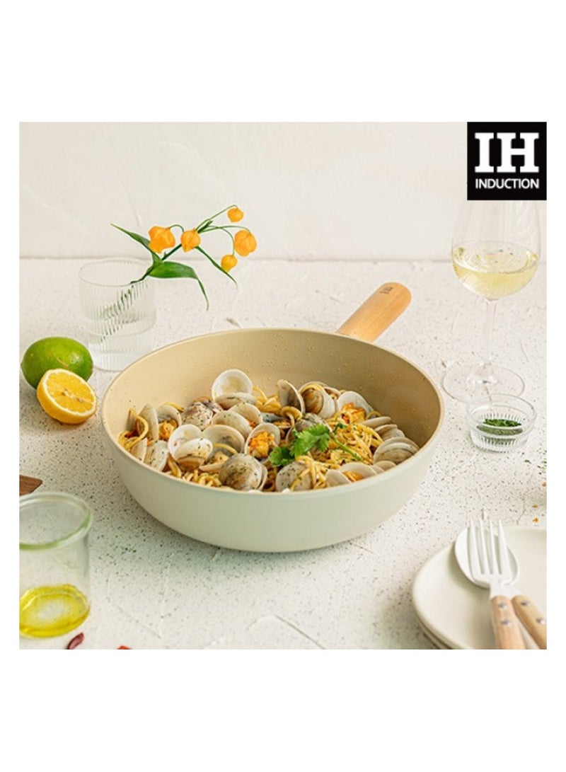 Neoflam Fika Cast Aluminum Wok 10" Beige