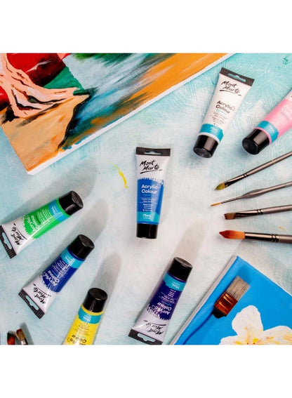 Mont Marte Deep Cyan Acrylic Paint 75 ML Tube
