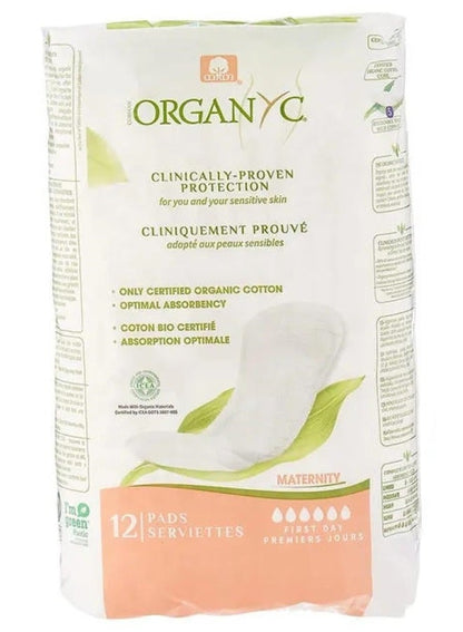 ORGANYC First Days Maternity Pads - 100% Cotton