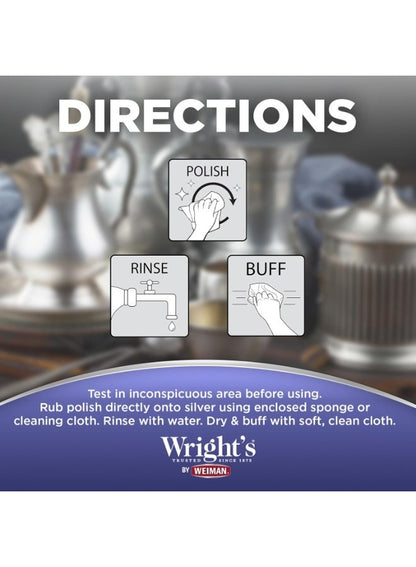 Wright'S Silver Cleaner and Polish Cream 8 Ounce