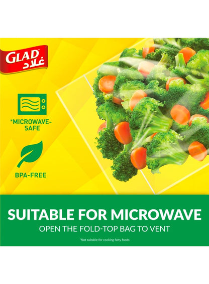 Glad Sandwich Fold Top Bags 180 Count - Glad