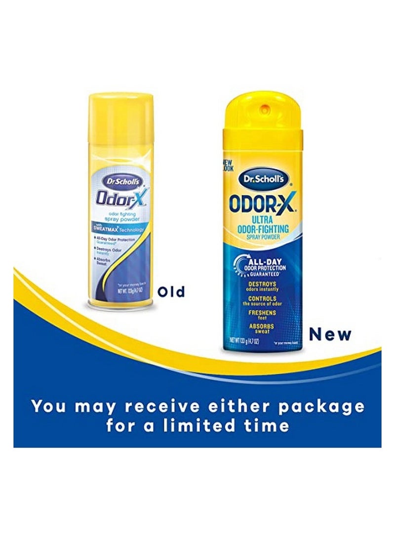 Dr. Scholl's Odor-X Ultra Foot Spray Powder