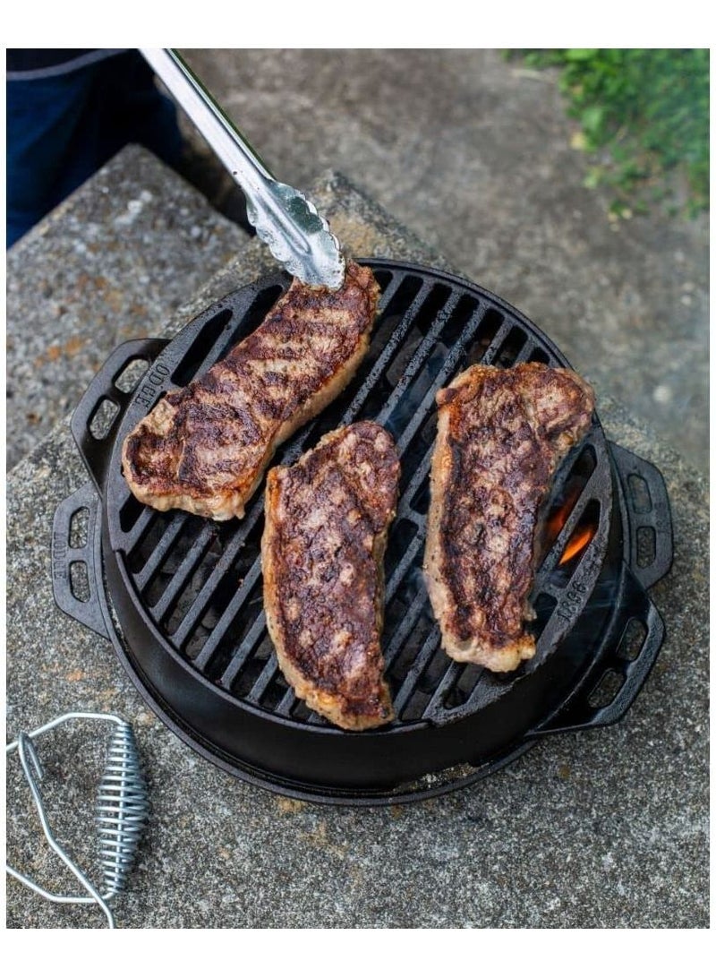 Lodge 12 Inch Cast Iron Kickoff Grill