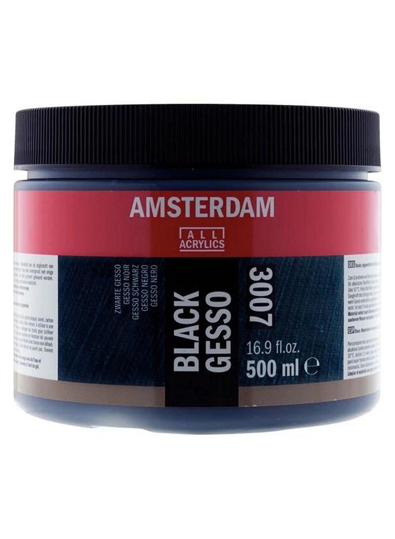 AMSTERDAM Black Gesso 500 ML - Premium Art Supplies